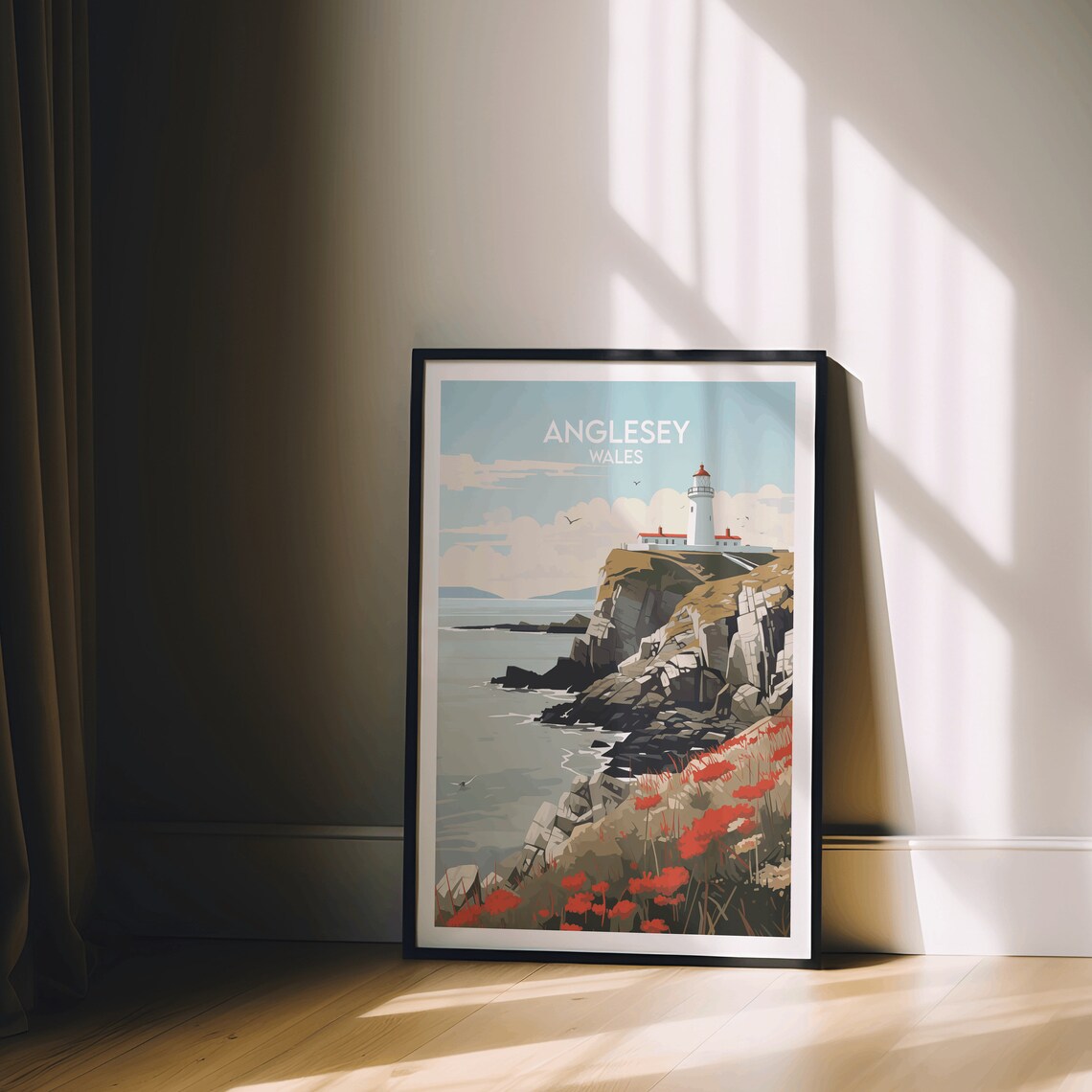 Anglesey Travel Poster, Wales Custom Personalised - Image 2