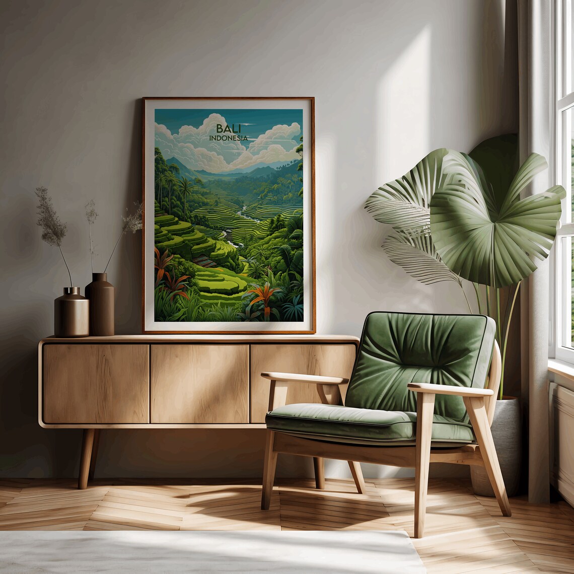 Bali Travel Print Indonesia Travel Poster - Image 2