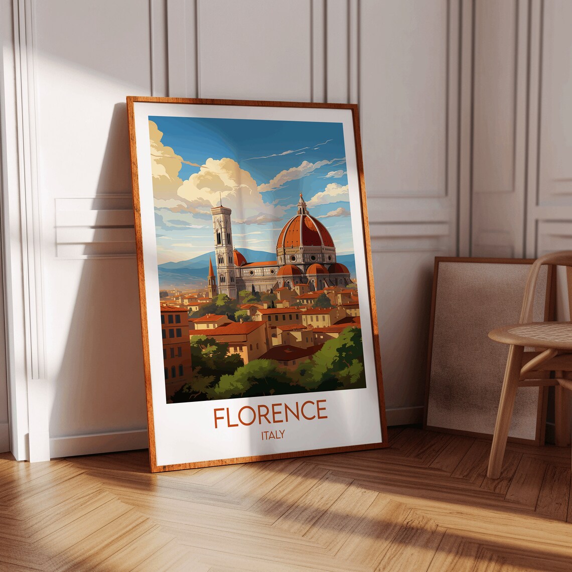 Florence Travel Poster, Italy Custom Personalised - Image 3