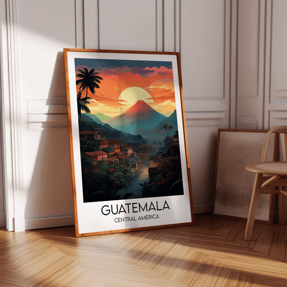 Guatemala Travel Print Central America Poster Custom Personalised Wedding Birthday Gift - Image 2