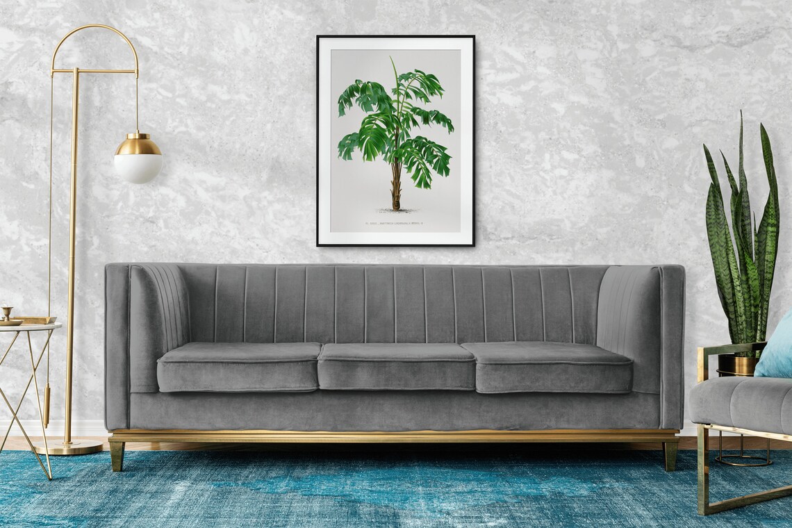 Vintage Martinezia Palm Tree Antique Botanical Illustration Poster - Image 2