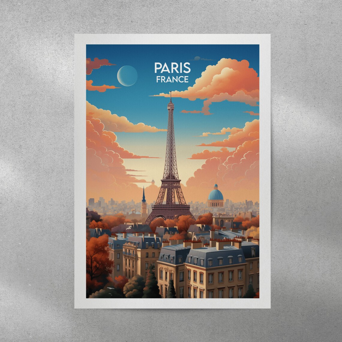 Paris Travel Print, France Travel Poster - Image 3