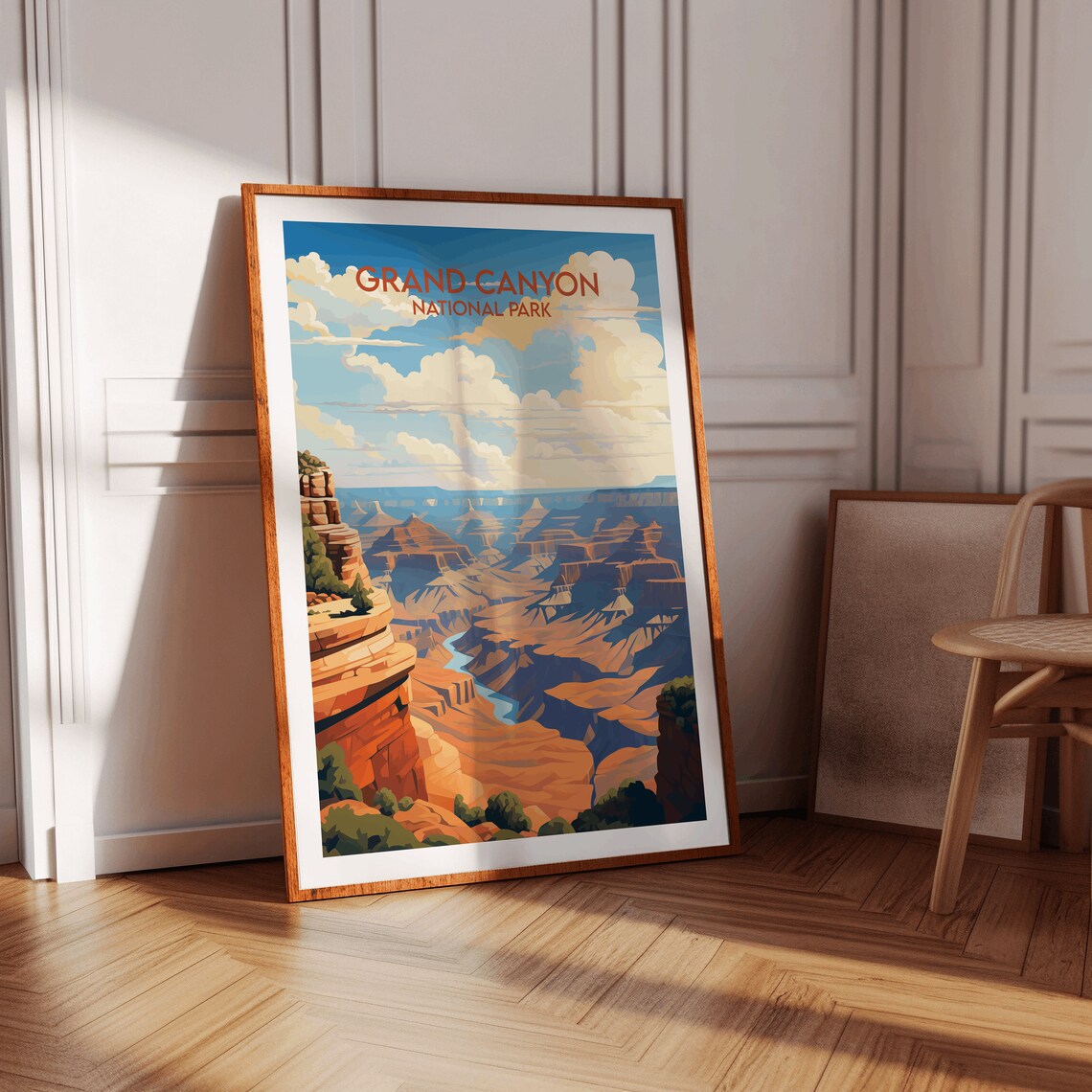 Grand Canyon National Park Desert Canyon Retro Travel Poster - Image 3