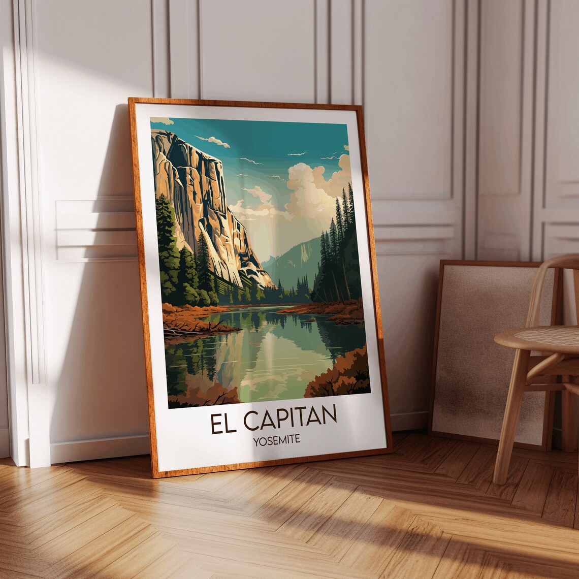 El Capitan Yosemite National Park Granite Monolith Vintage Poster - Image 2
