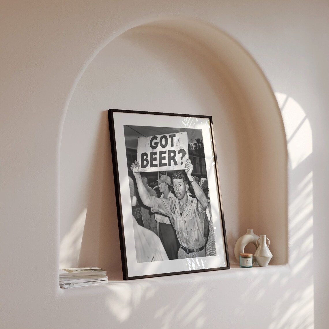 Got Beer Vintage Speakeasy Poster, Black And White - Image 4