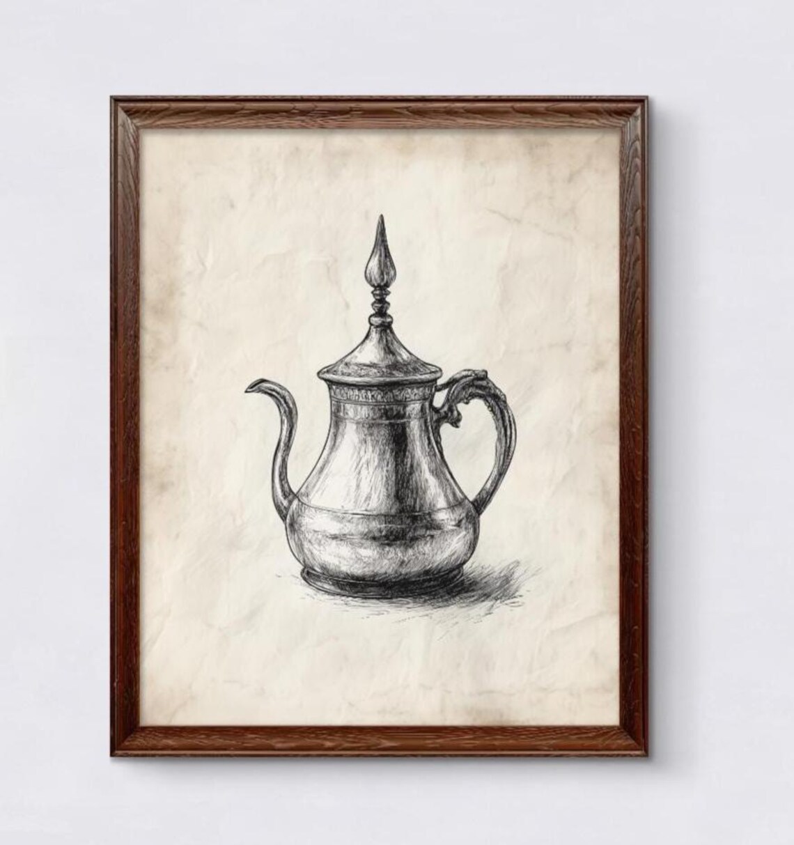 Arabic Dallah Coffee Pot, Vintage Middle Eastern Decor