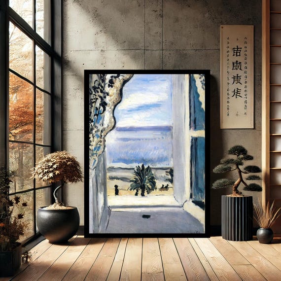 Henri Matisse The Open Window Reproduction Art Modern Canvas Wall Abstract Home Decor Print
