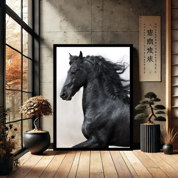 Horse Animal Abstract Home Decor Canvas Wall Art Modern Print Painting For