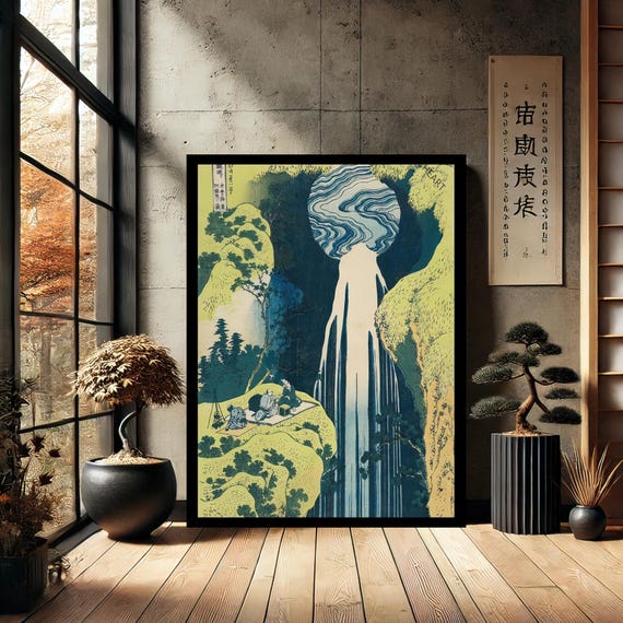Katsushika Hokusai Reproduction Art Modern Canvas Wall Abstract Home Decor Print