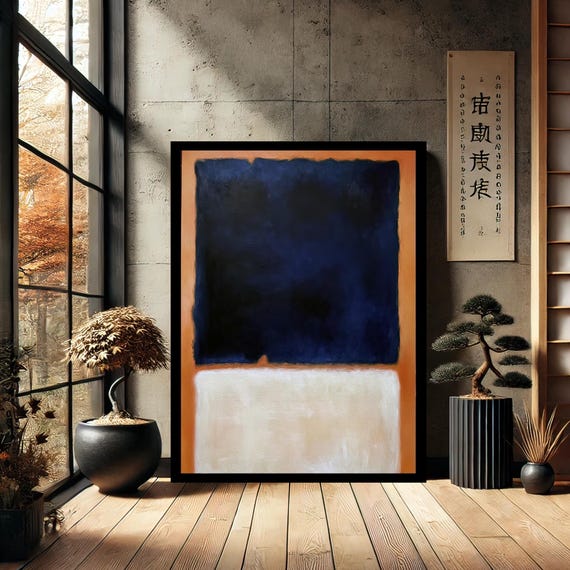 Mark Rothko Minimalist Canvas Print Painting Wall Art Reproduction Abstract Modern Home Decor