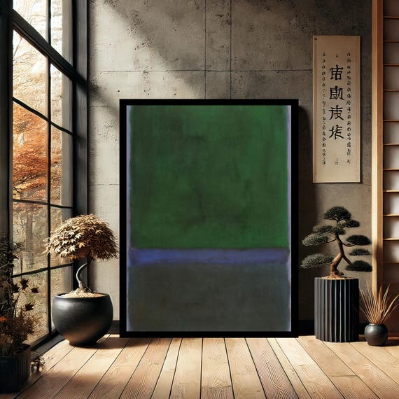 Mark Rothko Minimalist Canvas Print Painting Wall Art Reproduction Abstract Modern Home Decor