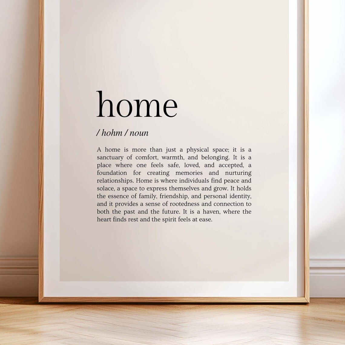 Home Definition Minimalist Art Print