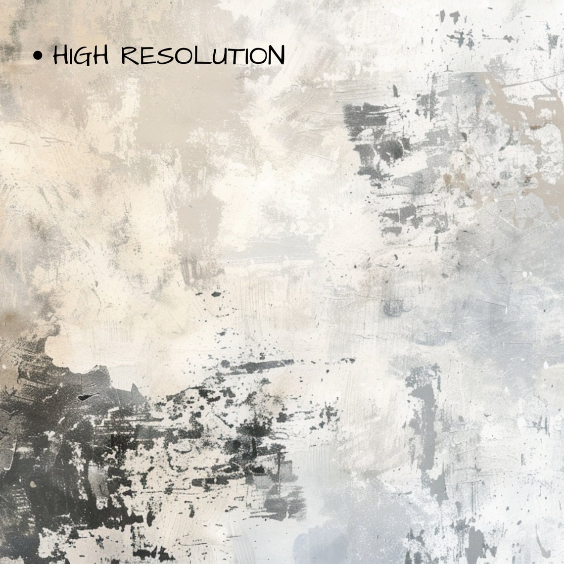 Neutral Gray Beige Abstract Minimalist Modern Textured Wall Art - Image 3