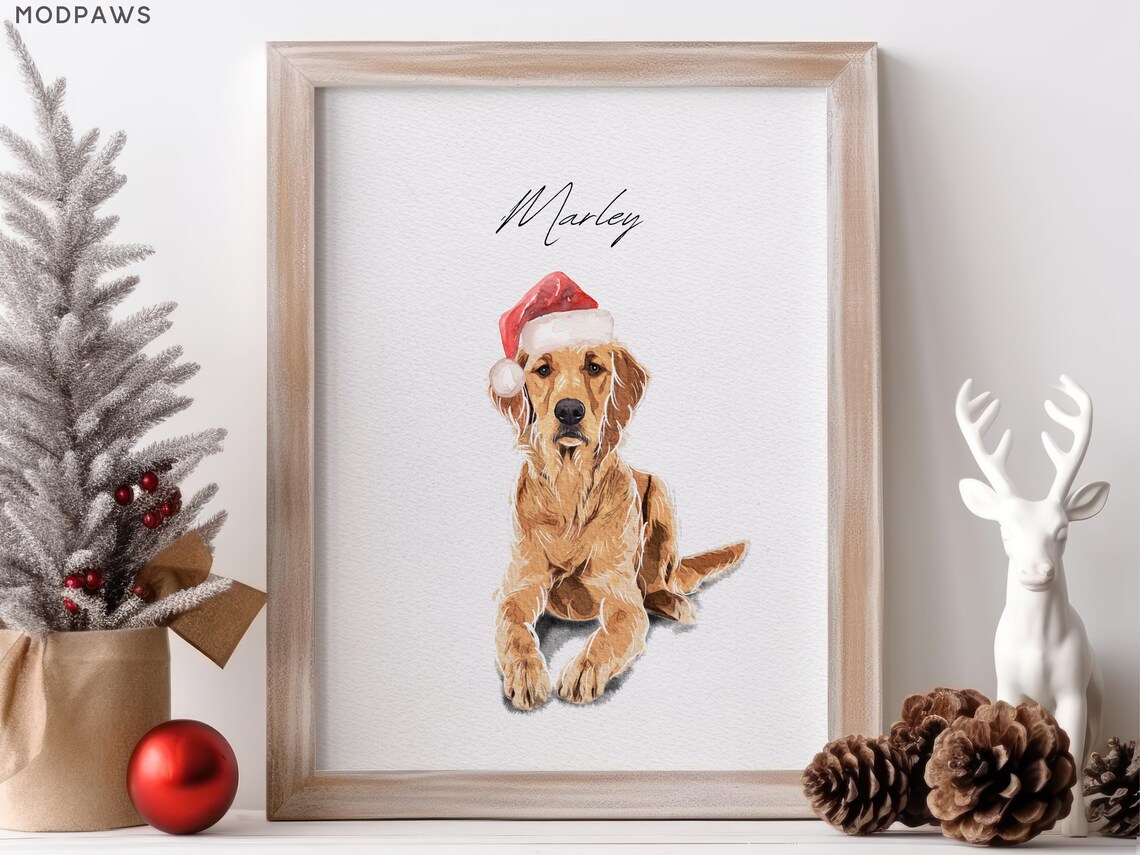 Custom Watercolor Pet Portraits, Personalized Memorial Art