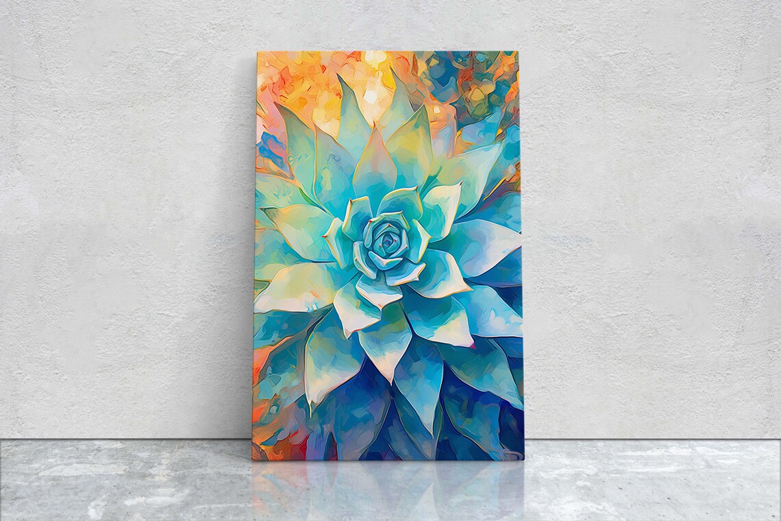 Succulent Cactus Botanical Painting Art Print