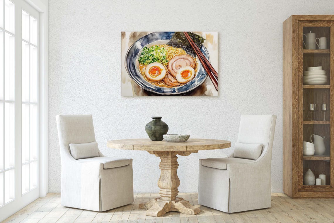 Ramen Print, Japan Kitchen Art - Image 2
