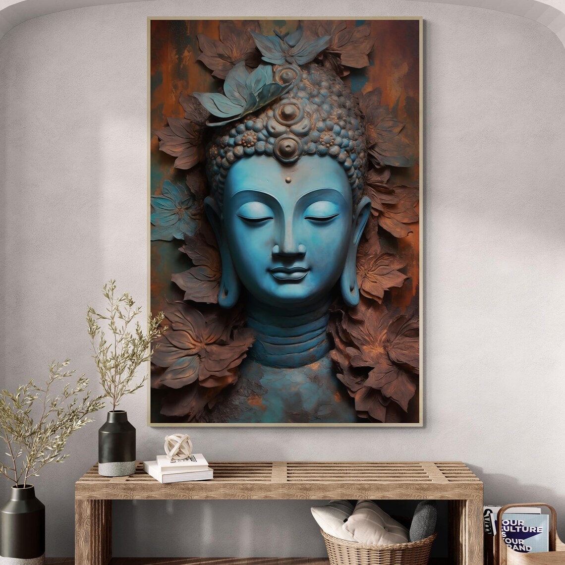 Buddha Meditation Decor For Serenity, Spiritual Accent
