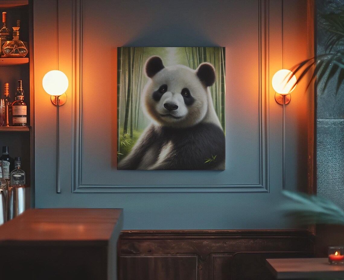 Panda Bamboo Forest Wildlife Poster