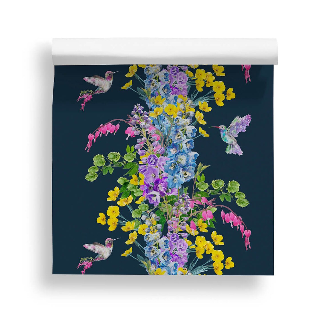 Hummingbird Full Colour Wallpaper by Lola Design