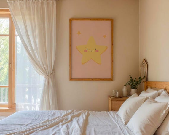 Cute Star Poster Wall Art Home Kitchen And Room Decor