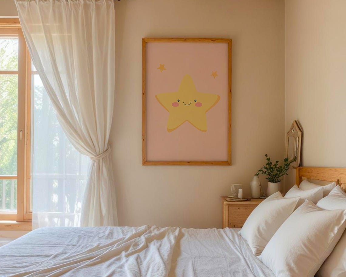 Cute Star Poster Wall Art Home Kitchen And Room Decor