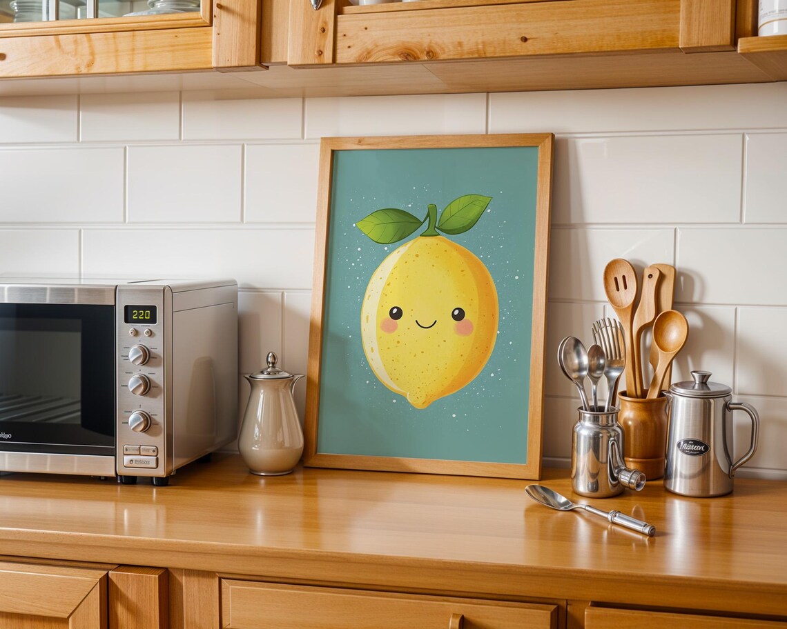 Cute Lemon Kids Poster Wall Art For Home Kitchen Room Decor For Childrens Spaces - Image 6