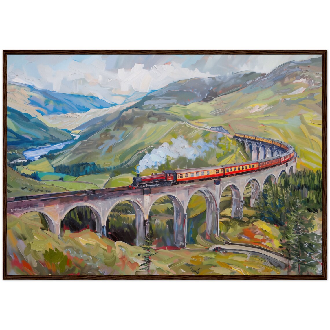 Scotland Highland Glenfinnan Viaduct Travel Poster