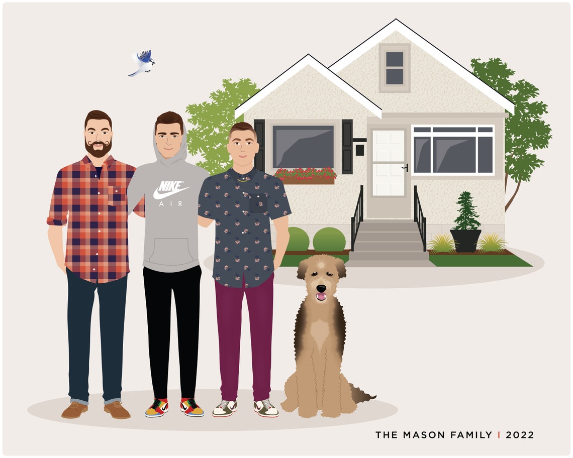 Custom Family Portrait, Add Child - Image 4