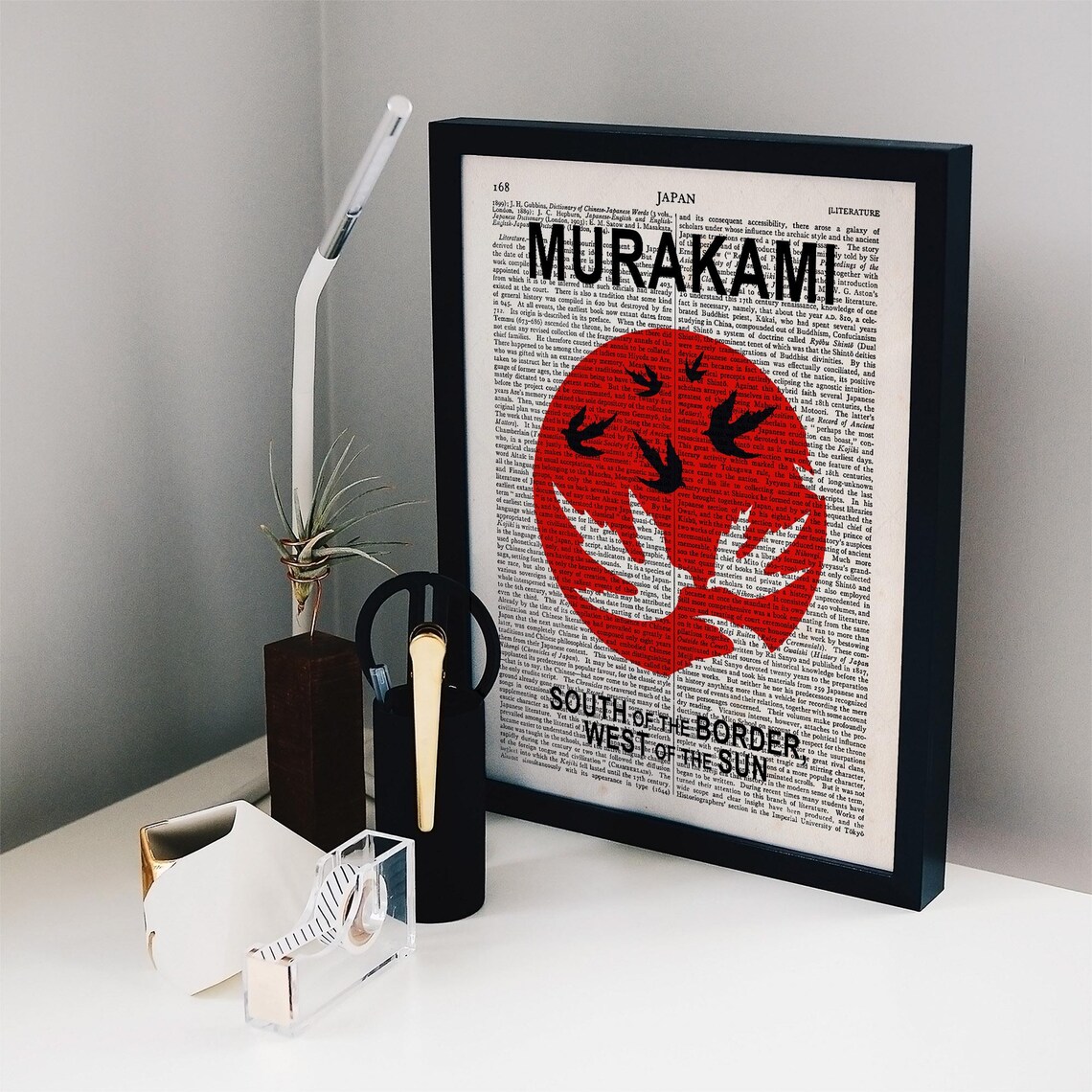 Haruki Murakami South Of The Border West Of The Sun Book Cover Wall Poster - Image 2