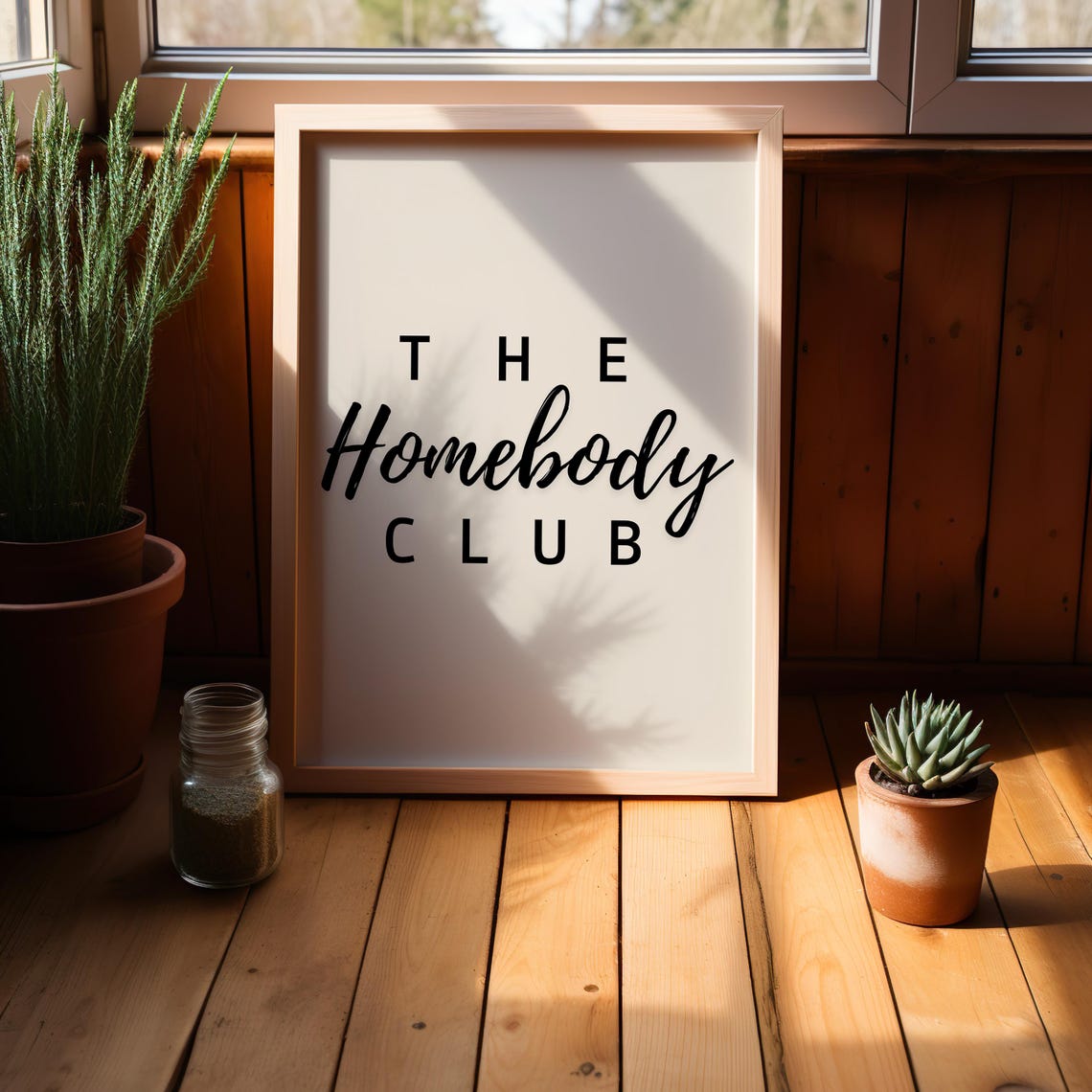 The Homebody Club Print Trendy Wall Art Retro Print Trendy Art Gallery Wall Living Room Wall Art Trendy Poster Quote Print - Image 4