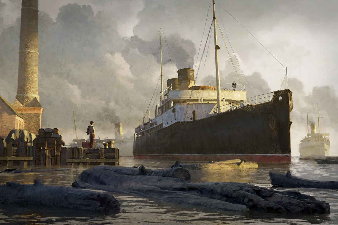 Old Ship Vintage Nautical Coastal Poster Print - Image 4