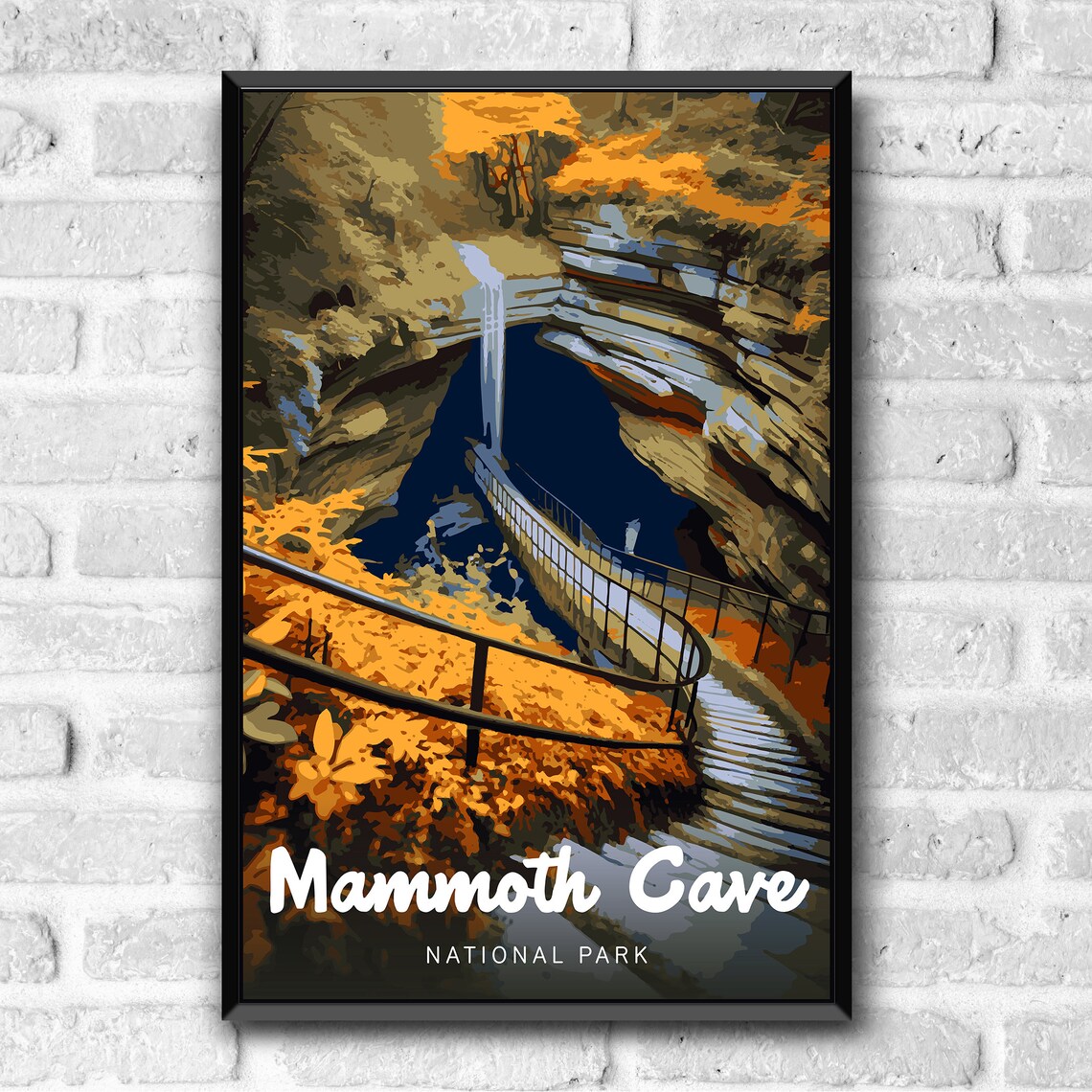 Mammoth Cave National Park Vintage Travel Poster Print - Image 3