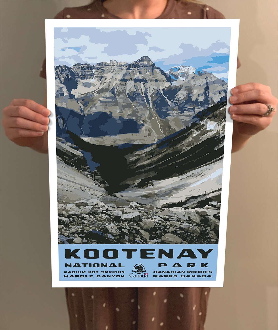 Kootenay National Park WPA Vintage Travel Poster - Image 2