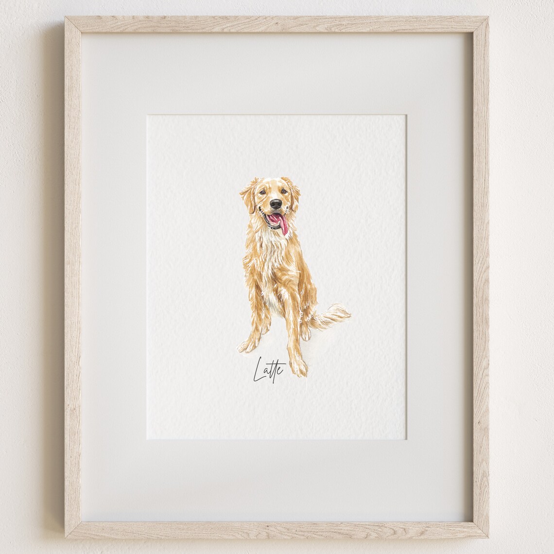 Custom Watercolor Pet Portrait Dog Portraits