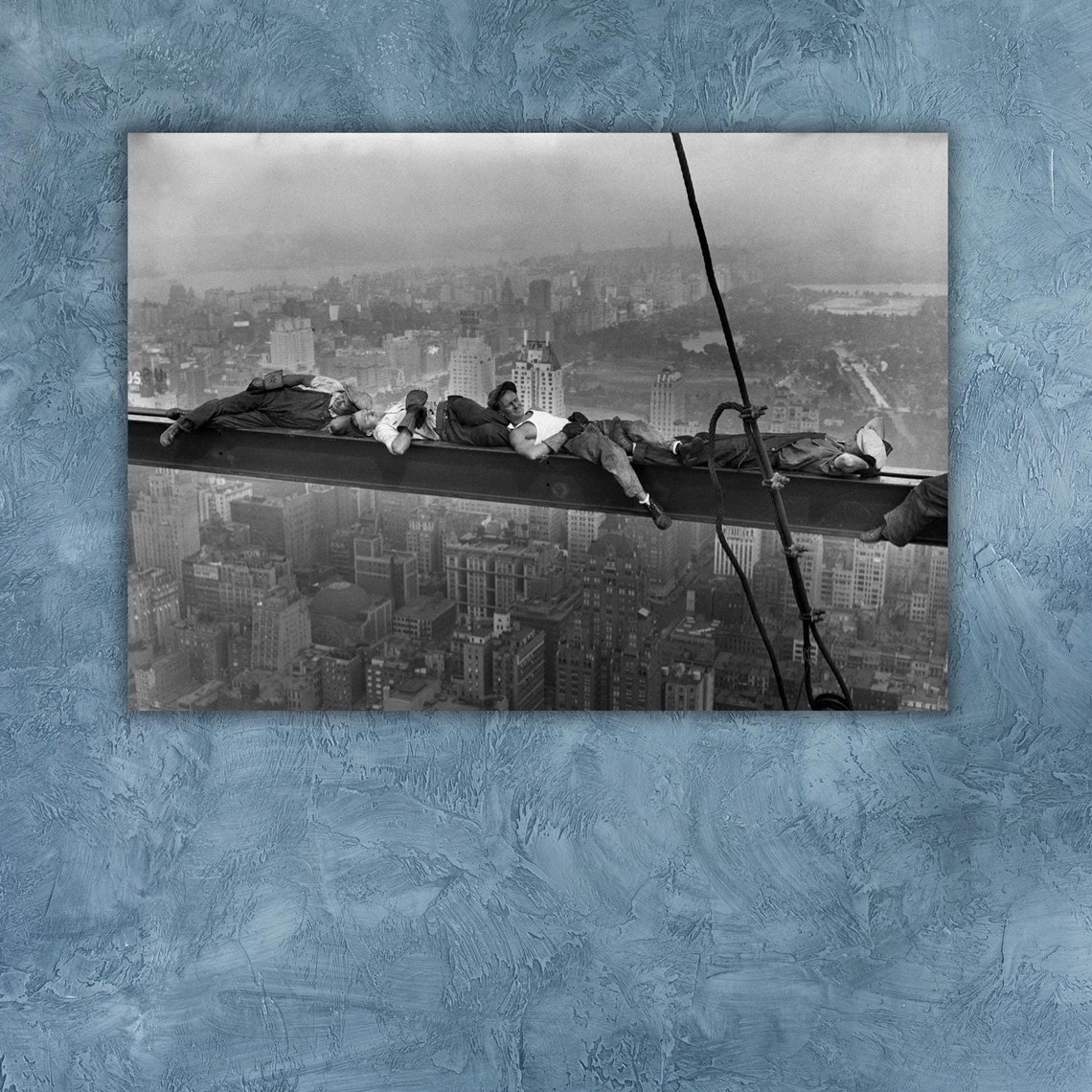 Lunch Atop A Skyscraper 1932 Workers Steel Beam Vintage Photo Poster