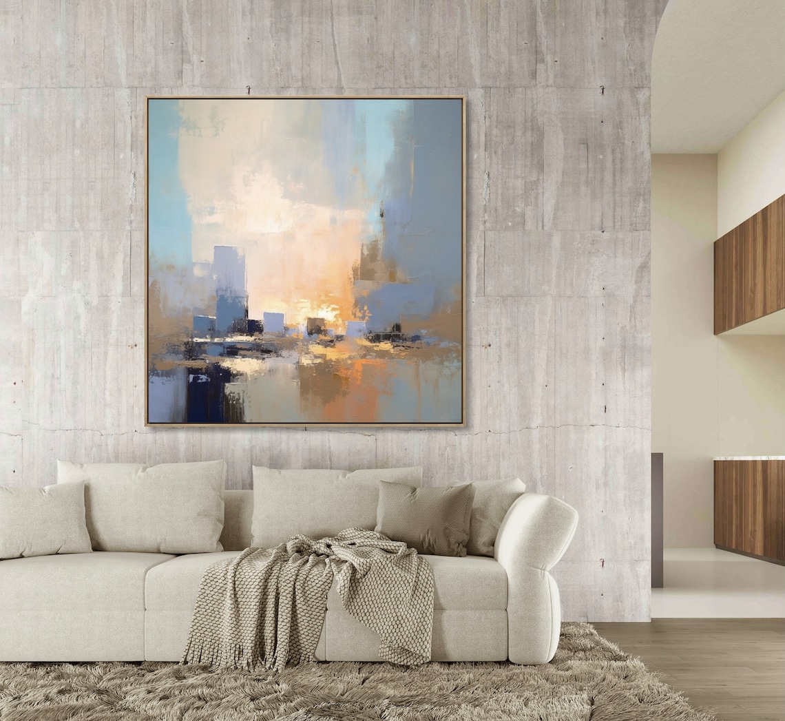 Abstract Landscape Painting, Minimalist Art Print - Image 2