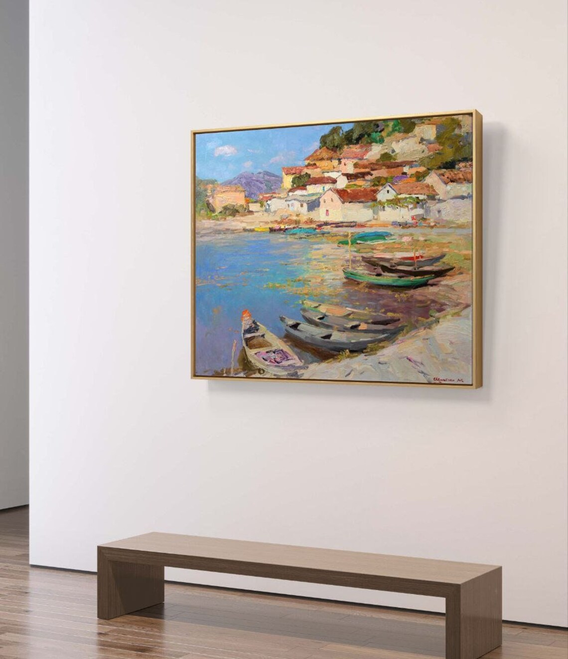 Coastal Scene In A Small Town By The Bay - Image 2