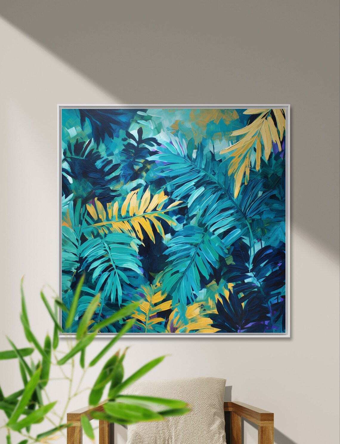 Tropical Floral Painting, Botanical Home Decor - Image 2
