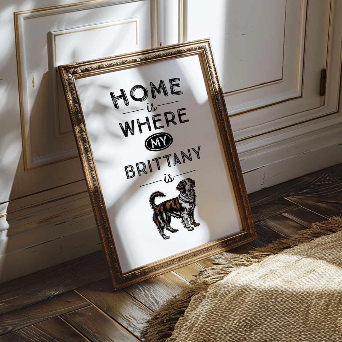 Brittany Spaniel Dog Art Print, Breed Quote - Image 2