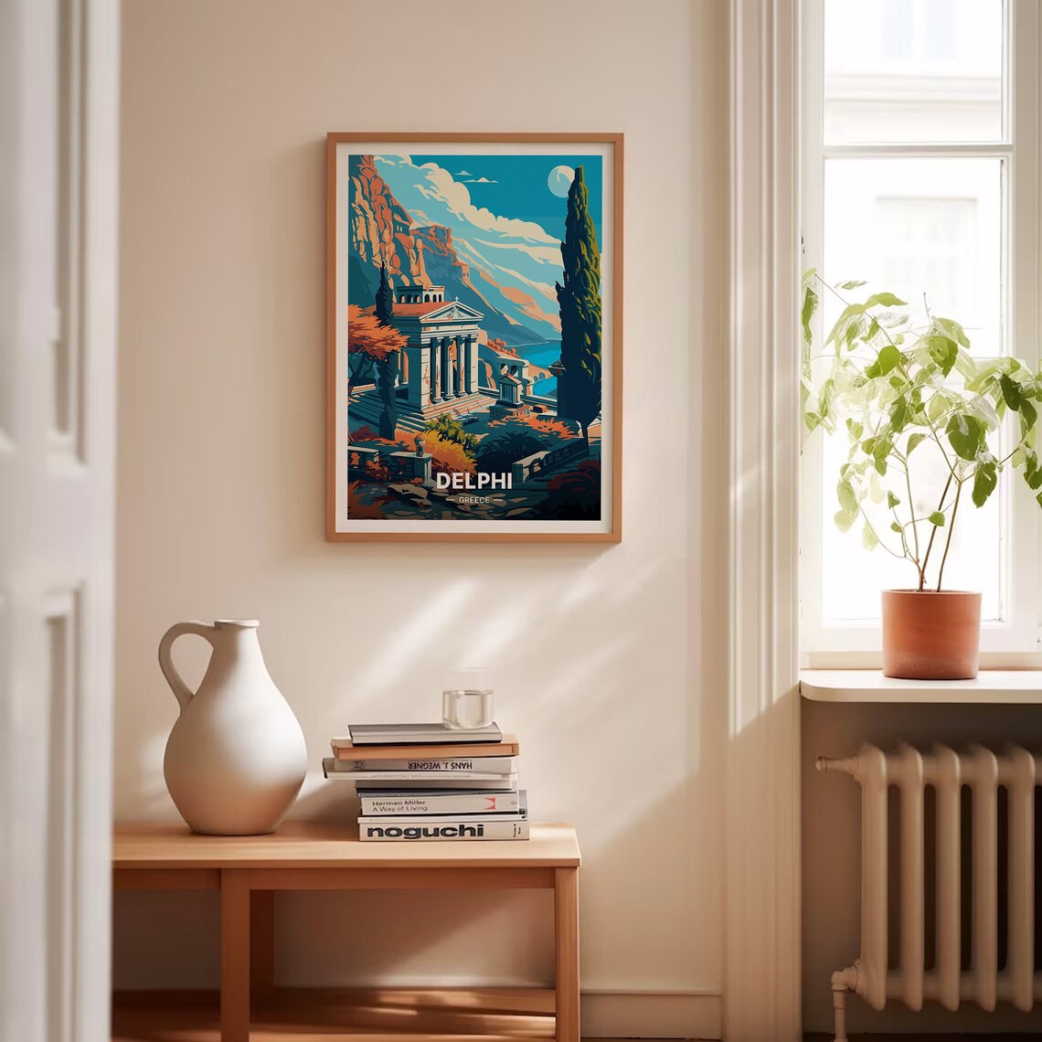 Delphi Greece Travel Poster, Scenic Landscape Art - Image 4