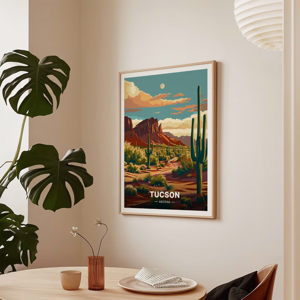 Tucson Arizona Travel Poster, Vibrant Home Decor - Image 2