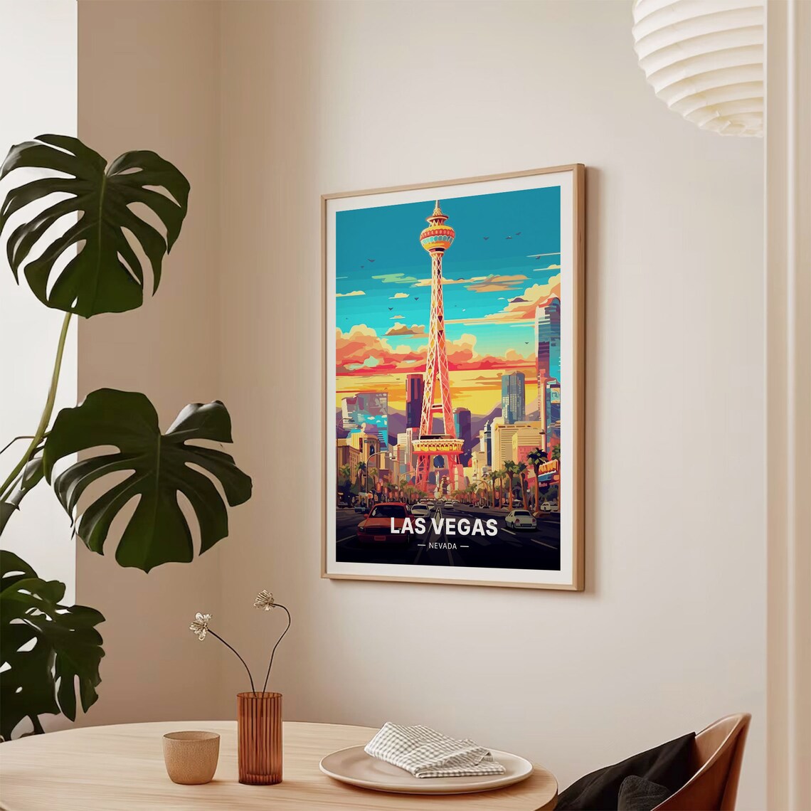 Las Vegas Travel Poster, Nevada Scenic Wall Art - Image 2