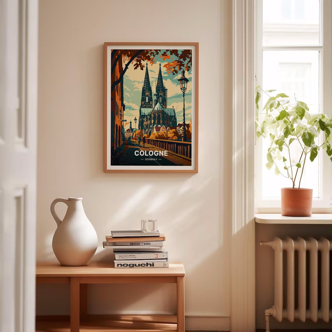 Cologne Cityscape Poster, Germany Travel Art - Image 4