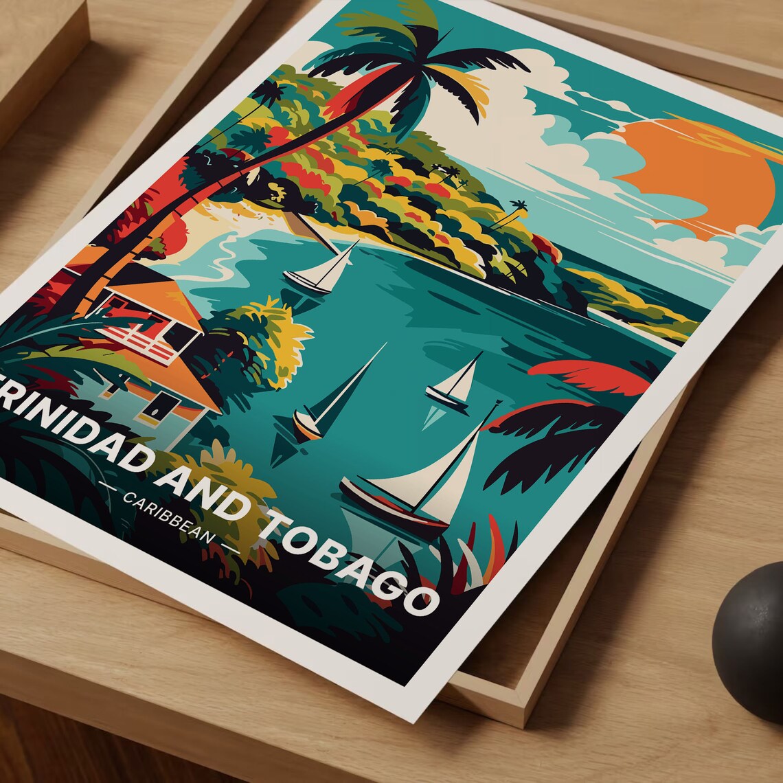 Trinidad And Tobago Caribbean Travel Poster - Image 3