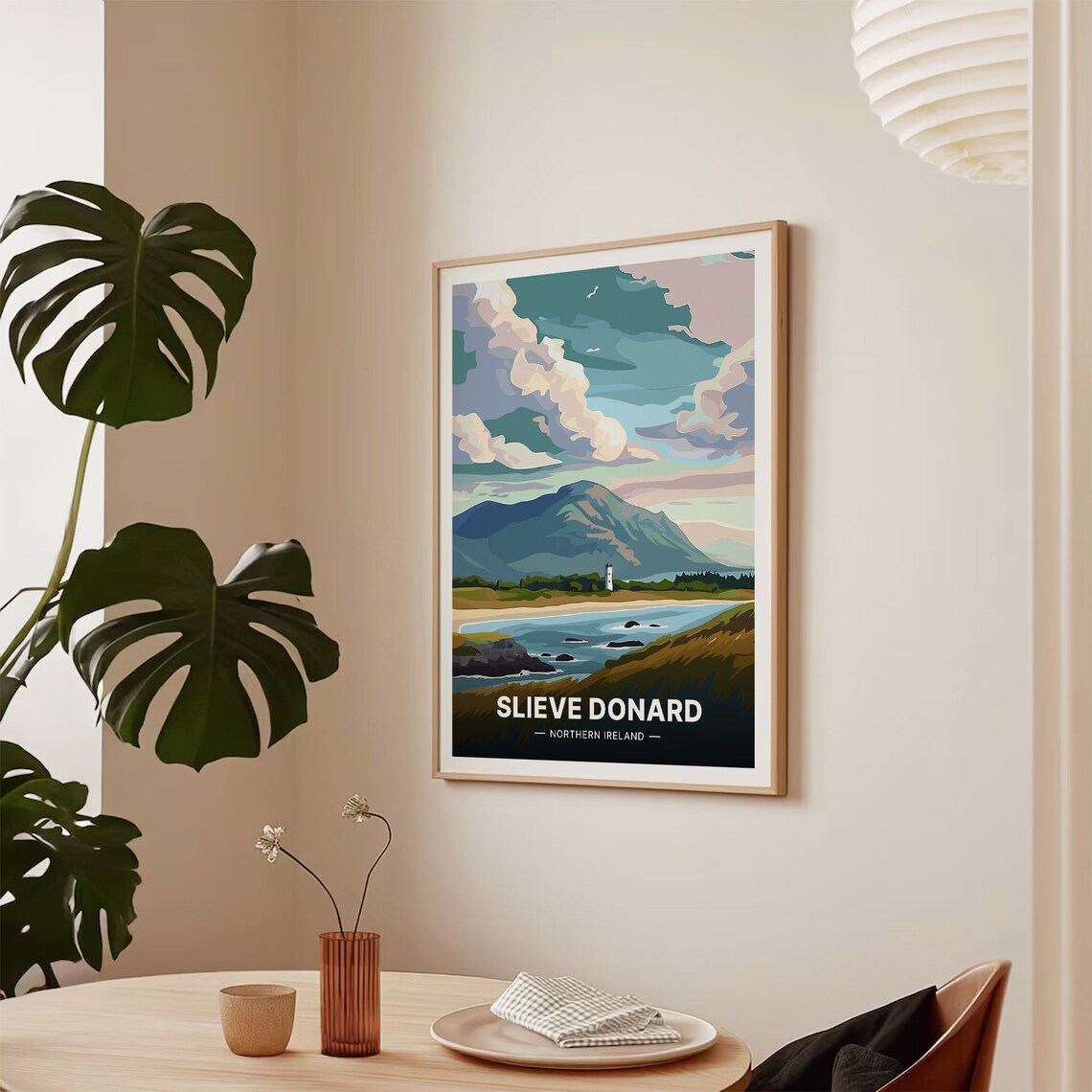 Slieve Donard Northern Ireland Mountain and Coastal Landscape Poster - Image 2