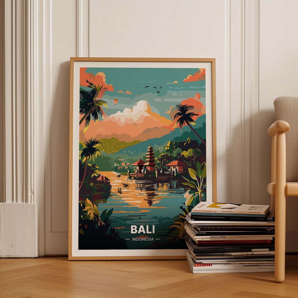 Bali Travel Poster, World Destination Wall Decor