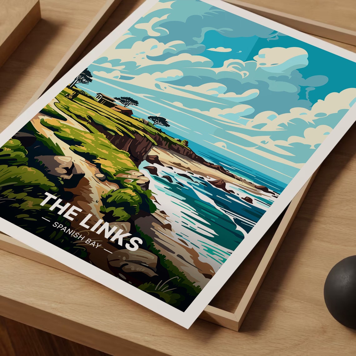 Spanish Bay The Links Coastal Cliffs Cypress Golf Course Poster - Image 3