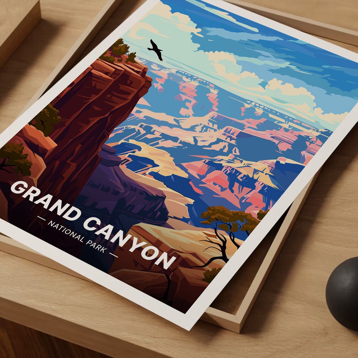 Grand Canyon National Park Travel Poster, Scenic Art - Image 3
