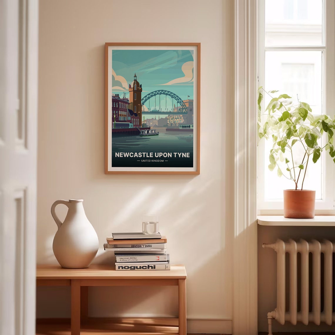 Newcastle Upon Tyne United Kingdom Tyne Bridge River Quayside Poster - Image 4