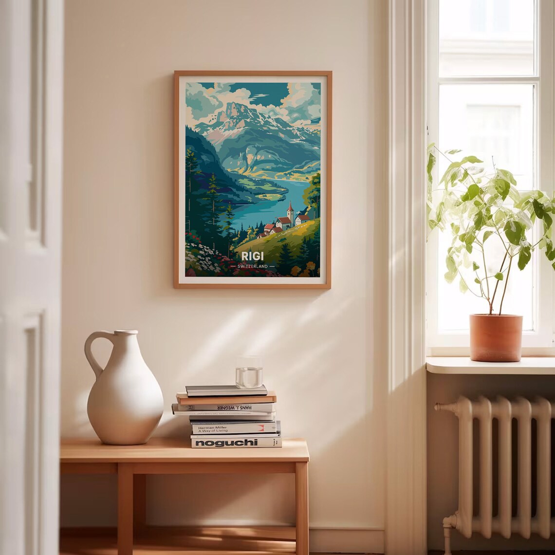 Rigi Switzerland Mountain Lake Village Alpine Scenic Travel Poster - Image 4